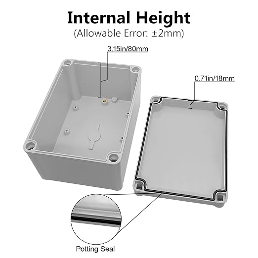 Junction Box IP67 Waterproof Dustproof ABS Plastic Project Box - Image 4