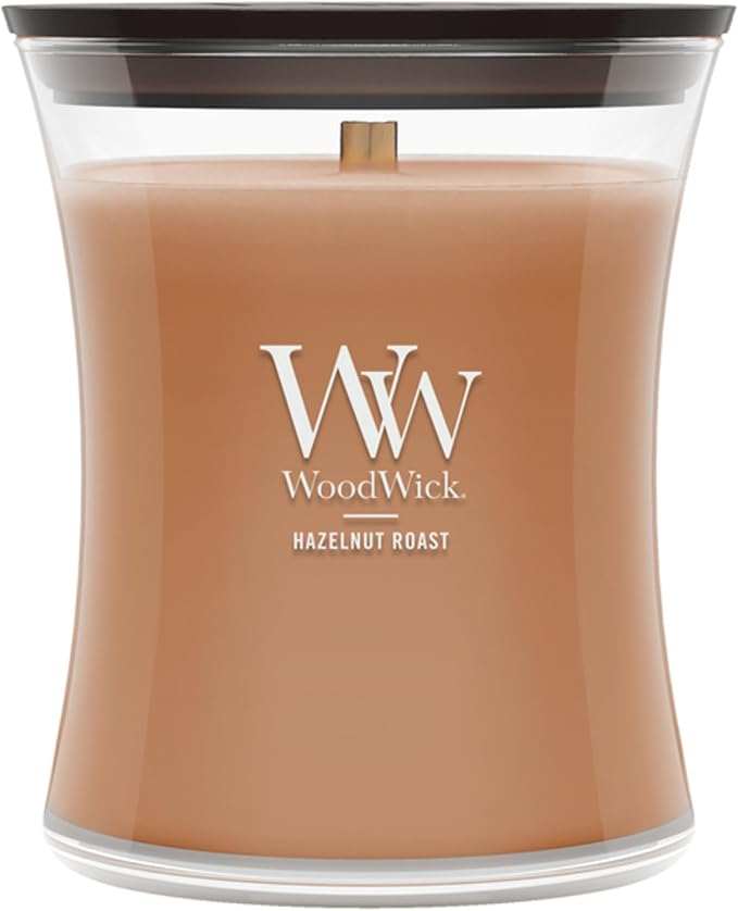 WoodWick Hazelnut Roast Medium Hourglass Candle by WoodWick