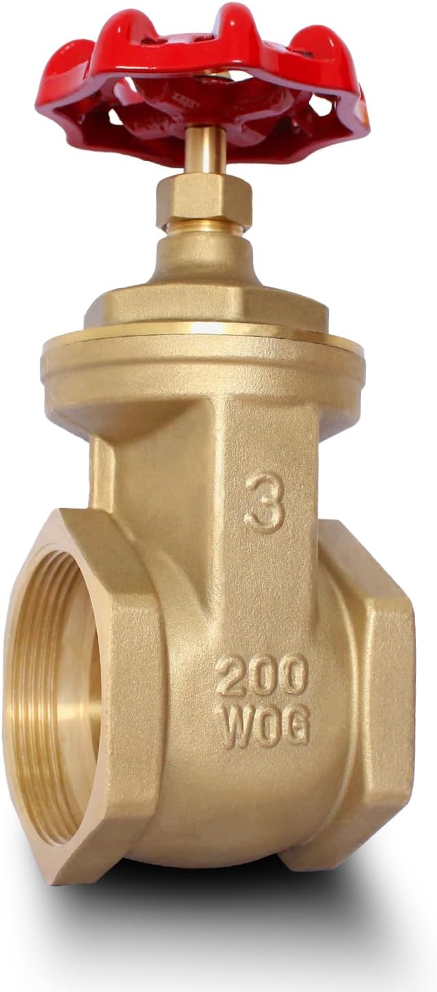 3" NPT Gate Valve, Heavy Duty, Female x Female Thread, DN80 | Manual Rotary by SYWUWV