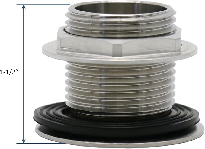 Stainless Steel Bar Sink Drain 1" Nominal Pipe Size - Image 5