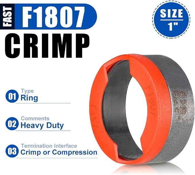 50 piece Pro EFIELD 1-inch Pex Copper Crimp Rings - Image 3