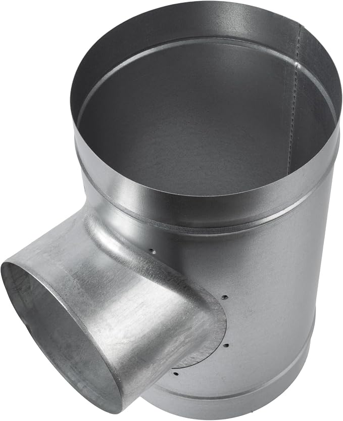 90° Degree Ø8 x 8 x 6 Inch T Shape Duct Splitter - Image 8