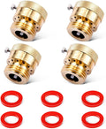 4 Pack Brass 3/4" Inch GHT Hose Bibb Backflow Preventer Vacuum Breaker | by LitOrange