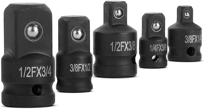 Bates- Impact Socket Adapter and Reducer Set, 3/4" Drive Impact Socket Adapter by BatesChoice
