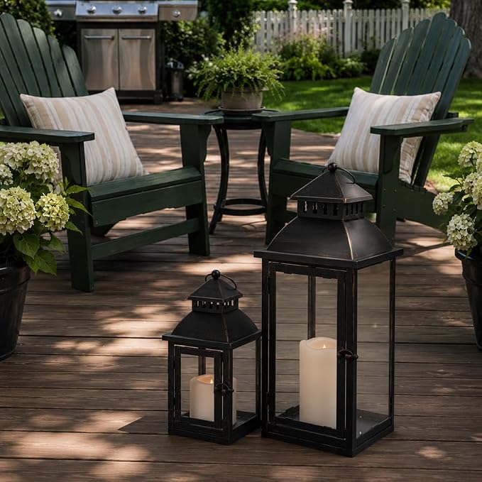 NEEDOMO Lanterns Decorative Outdoor&Indoor, Candle Holder - Image 2