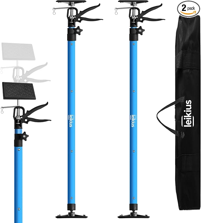 2PC Steel Cabinet Jacks for Installing Cabinets, 45.3-114.3nches 132LB Load by Leikius