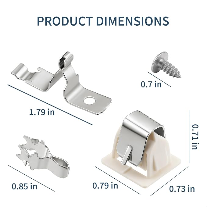PACK OF 1 279570 Dryer Door Latch Strike Kit Replacement Part - Image 2