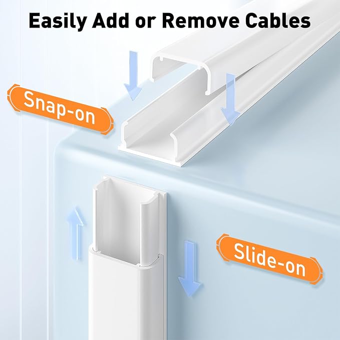 Delamu Cord Hider, 236in Cable Hider, Cord Covers - Image 5