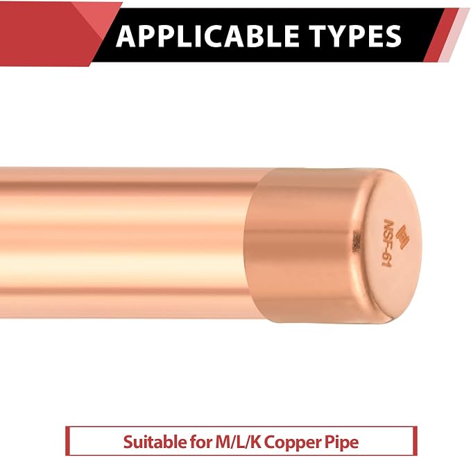 1 Piece EFIELD 1-1/2-inch Solder Copper Pipe End Cap | Copper Plumbing Fittings - Image 5