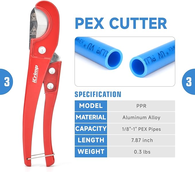 iCrimp ICP-1234AH PEX Crimping Tool Kit - Image 4