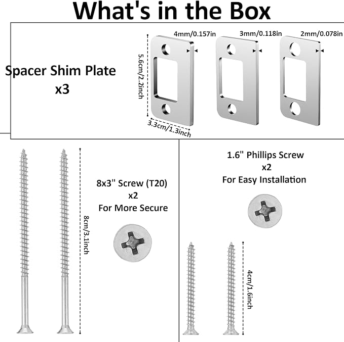 Stainless Steel Universal Residential Security Striker, Universal Standard Door - Image 2