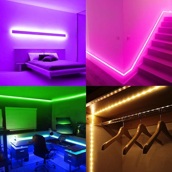 DAYBETTER Led Strip Lights 16.4ft W/ Remote Controller and Power Supply - Image 7