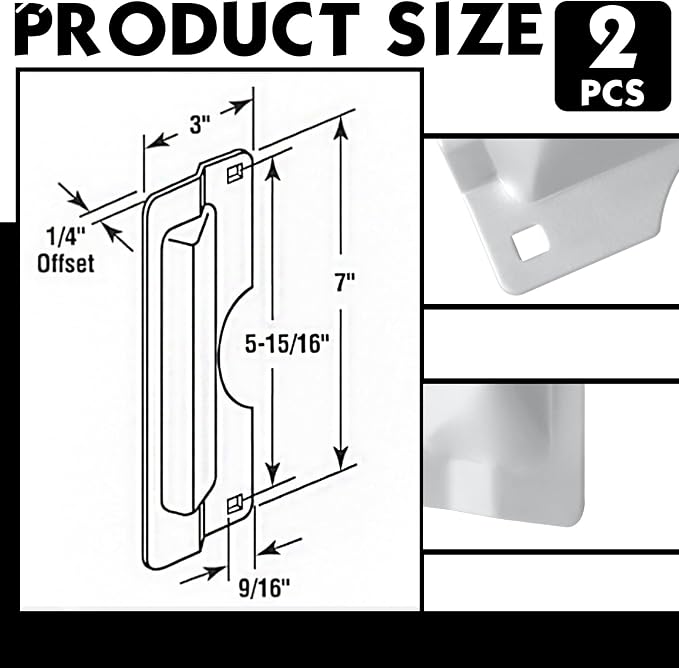Landhoow 2 Pcs Door Latch Guard Stainless, Classic Style, Door Security Plate - Image 2
