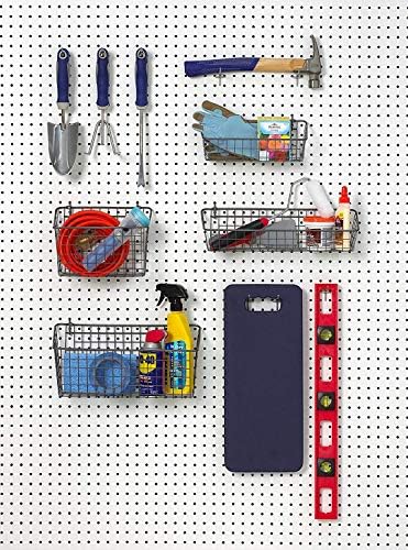 Spectrum Pegboard & Wall Mount Basket, Industrial Gray - Image 4