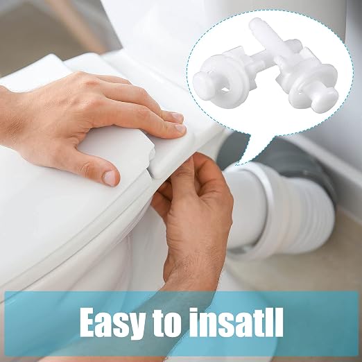 Jetec 2 Pack Toilet Seat Screws Kit, Plastic Bolts Nuts & Washers - Image 6