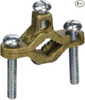 Morris Products Ground Pipe Clamp, 1/2-1" Water Pipe Range, 2-10 Wire Range by Morris