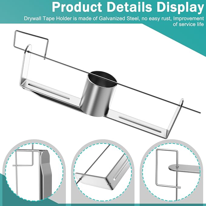 Powder Coated Steel Drywall Tape Reel Dispenser Holder | Heavy duty tape holder - Image 3