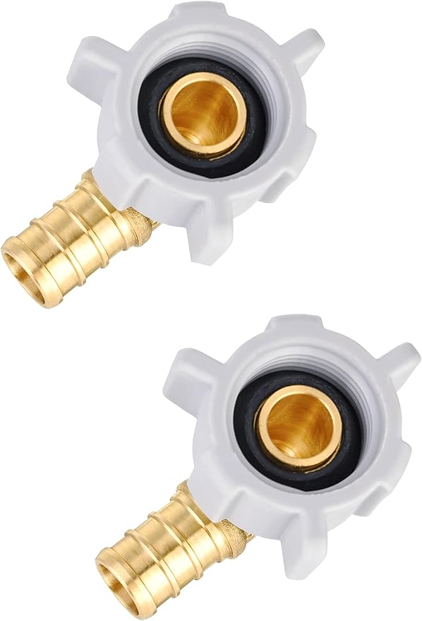 EFIELD 1/2" Pex x 1/2" Female NPT Swivel Elbow | Brass Barb Crimp Fittings by EFIELDPEXTUBING