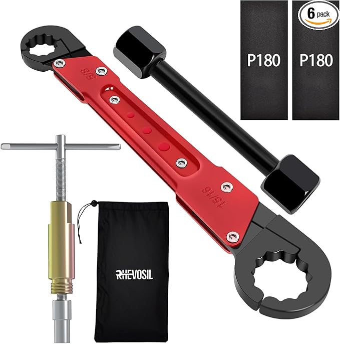 6 Pcs Plumbing Tools Kit with Angle Stop Wrench & 1/2-Inch Compression Sleeve by Unknown