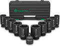 Axle Nut Socket Set, 1/2" Drive SAE Impact Socket 15/16 to 1-3/4 | 11Pcs by Unknown