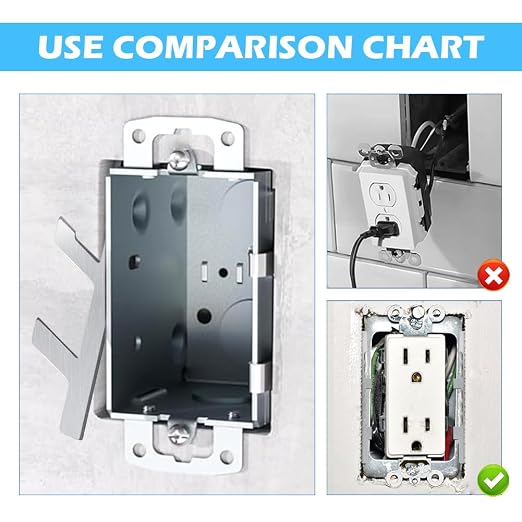 10Pcs Switch Box Support Electrical Box F Clips, Switch Boxs Straps, Strap on - Image 6