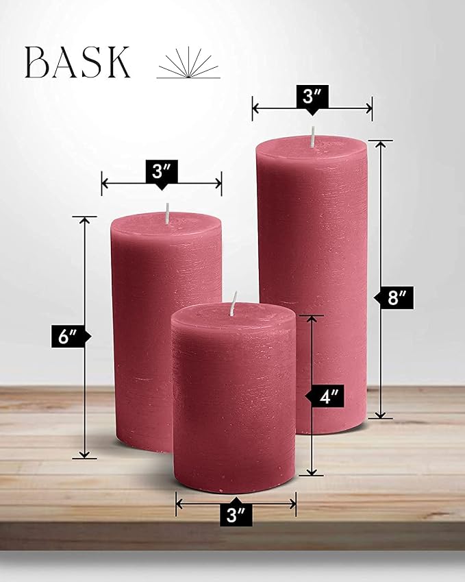 BASK Mottled Pillar Candles - Image 4