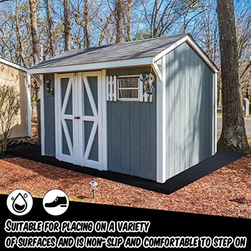 Shed Floor Mat 4 x 7 ft, Waterproof PE Backing - Image 5