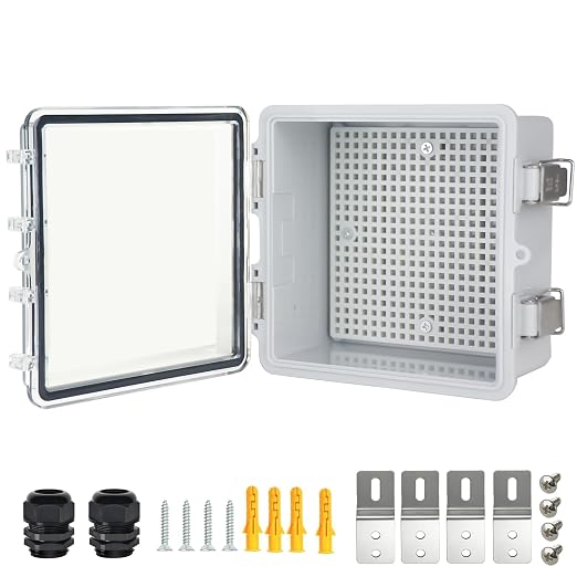 Electrical Junction Box, IP67 Waterproof Outdoor Box ABS Plastic Enclosure by Qukipet