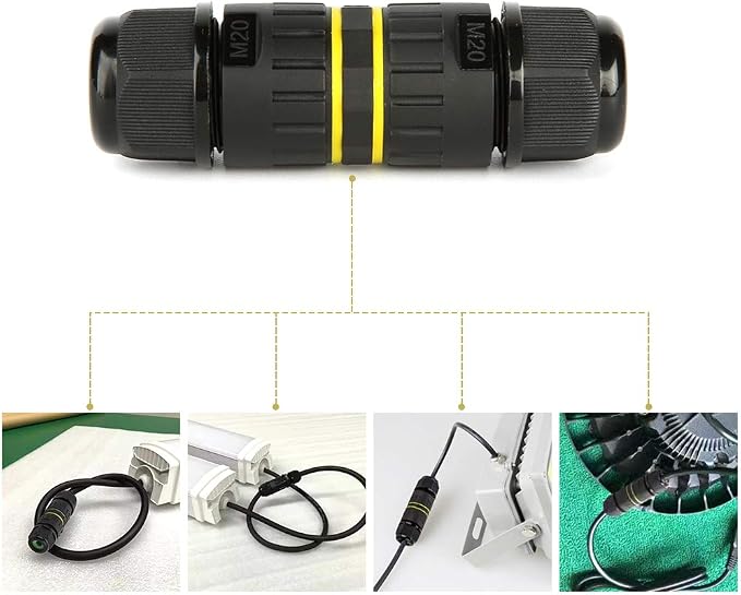 IP68 Waterproof Junction Box Outdoor External Sleeve Coupler, M20 Cable - Image 7