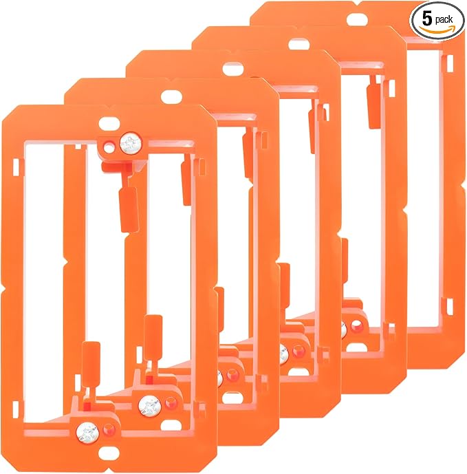 Mounting Brackets for Low Voltage Wall Plate, 5 Packs | Open Back Low Voltage by XGGYA