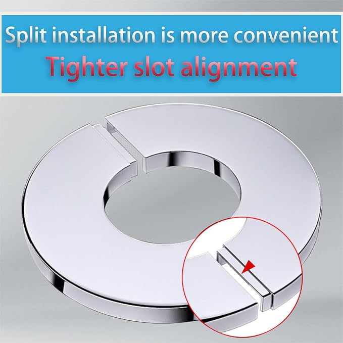 YadkIDrnE 4Pcs 22mm Split Escutcheon Plate, Self Adhesive Cover | 4Pcs - Image 2