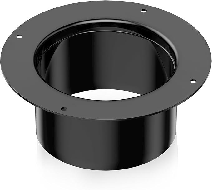 Hon&Guan 3 Inch Duct Connector Flange, 3 Inch Duct Collar Dryer Vent Connector by HonGuan