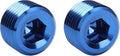 1/4 NPT Male Thread Allen Head Socket Pipe Plug Fitting Aluminum Blue by Podavelle
