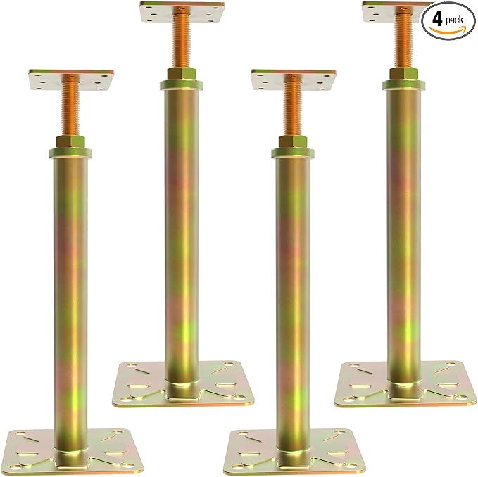 4 Pack House Jacks for Leveling Foundation Jacks for Leveling House Floor Jack by FOROIRON