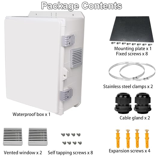 Outdoor Electrical Junction Box, Ventilation and Heat Dissipation ABS Plastic - Image 8