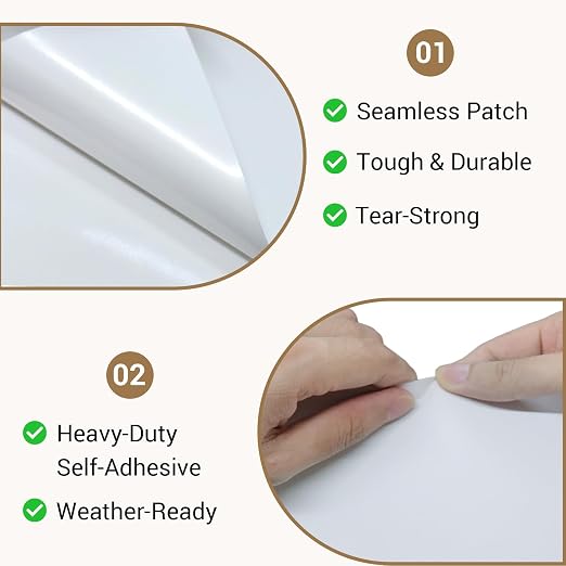 Vinyl Siding Repair Kit – 20 Pack Self-Adhesive PVC Patches - Image 5