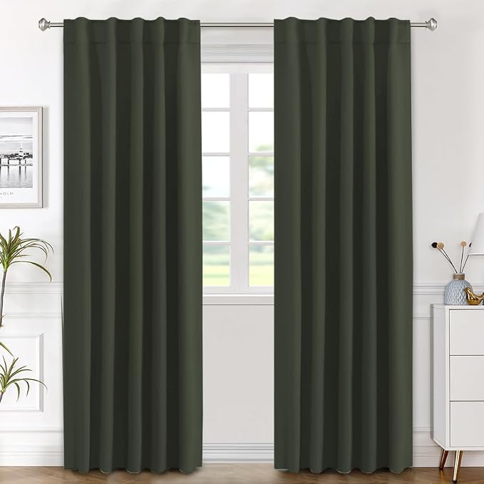 H.VERSAILTEX Blackout Curtains Thermal Insulated Window Treatment Panels Room by HVERSAILTEX
