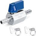 5/16" Double Barbed Ball Valve, Stainless Steel, by SYWUWV