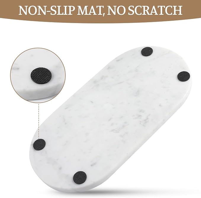 Bianco Carrara Marble Tray, Catchall - Image 6