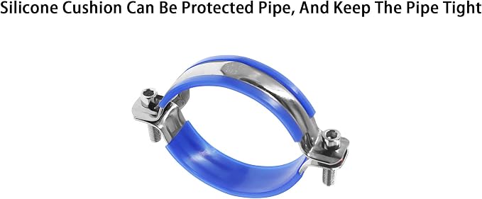 Adjustable Pipe Bracket Clamp, Heavy Duty Split Ring Hanger, TTZEZE SUS304 Wall - Image 3