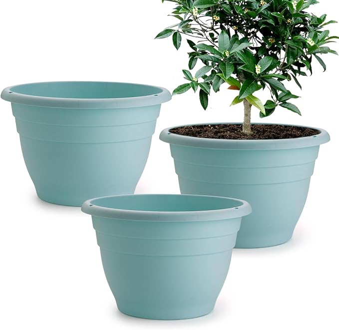 RooTrimmer 3 Pack 11 Inch Plant Pots by RooTrimmer