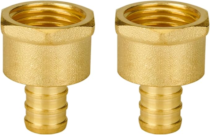2-Pack 1/2 Inch PEX Female Adapter | Brass by SUNGATOR