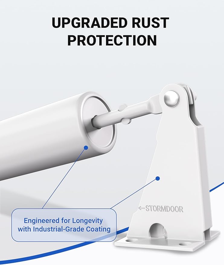 EVOULTES Storm Door Closer, Pneumatic Screen Door Closer - Image 5