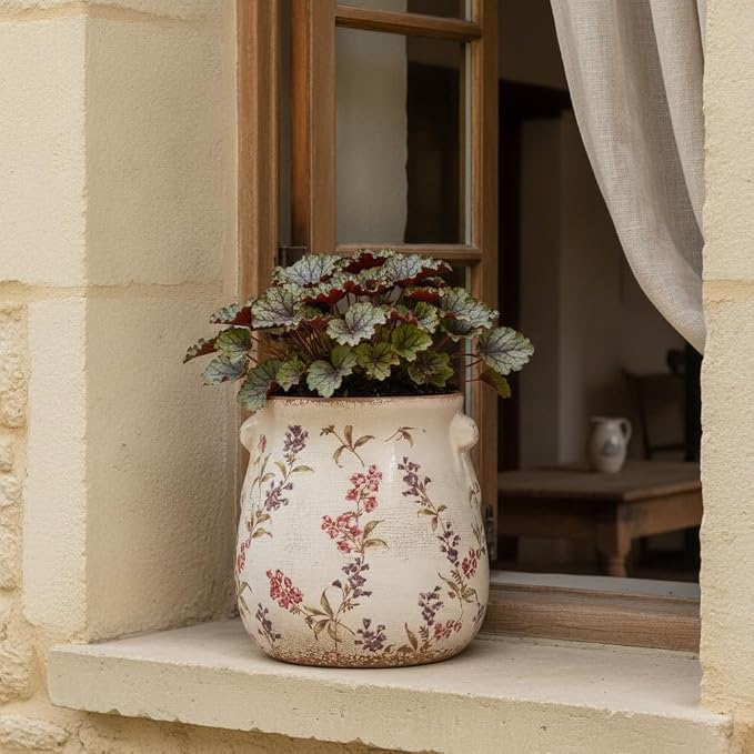 Xiaan Jiaju 6.7" French Country Ceramic Plant Pot - Image 2