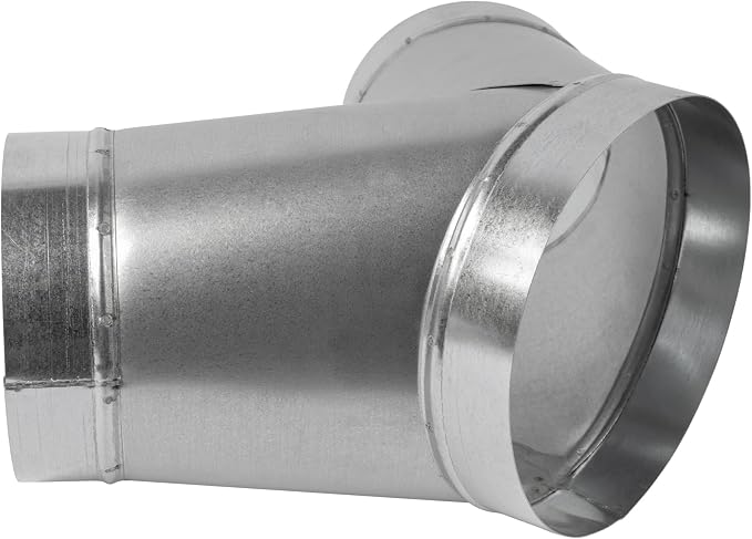 45° Degree Ø8 x 6 x 6 Inch Y Shape Duct Splitter - Image 7