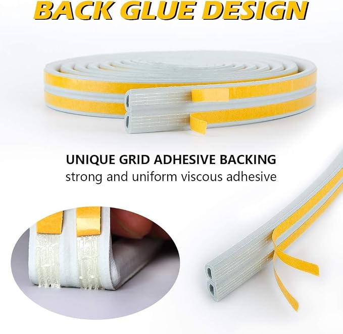 CloudBuyer Door Weather Stripping, Soundproof Insulation Seal Strip - Image 3