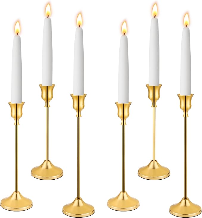 6PCS Candlestick Holders, Taper Candle Holder by Unknown