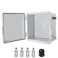 Waterproof Electrical Box, IP67 Junction Box Stainless Steel Latch Hinged Grey by YETLEBOX