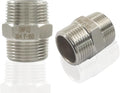 1" Male x 1" Male NPT Hex Nipple Pipe Fittings, Threaded Adapter, by Unknown