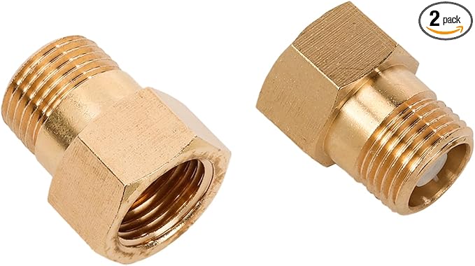 One Way Brass Check Valve Non Return 1/2" Female to 1/2" Male Thread Backflow by NUNUFER